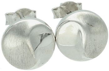 Stylowe srebrne kolczyki 925 o nieregularnym kształcie – model DIA-KLC-8799-925. Okrągłe, średnica 1,0 cm, zapięcie na sztyft, waga 2,20 g. Nowoczesny design i ponadczasowa elegancja w jednym.1.jpg