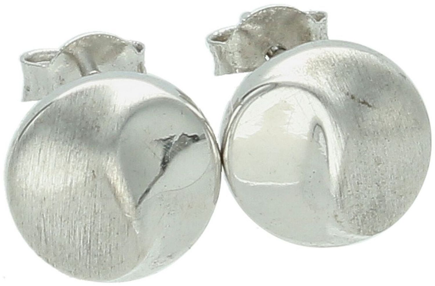 Stylowe srebrne kolczyki 925 o nieregularnym kształcie – model DIA-KLC-8799-925. Okrągłe, średnica 1,0 cm, zapięcie na sztyft, waga 2,20 g. Nowoczesny design i ponadczasowa elegancja w jednym.1.jpg