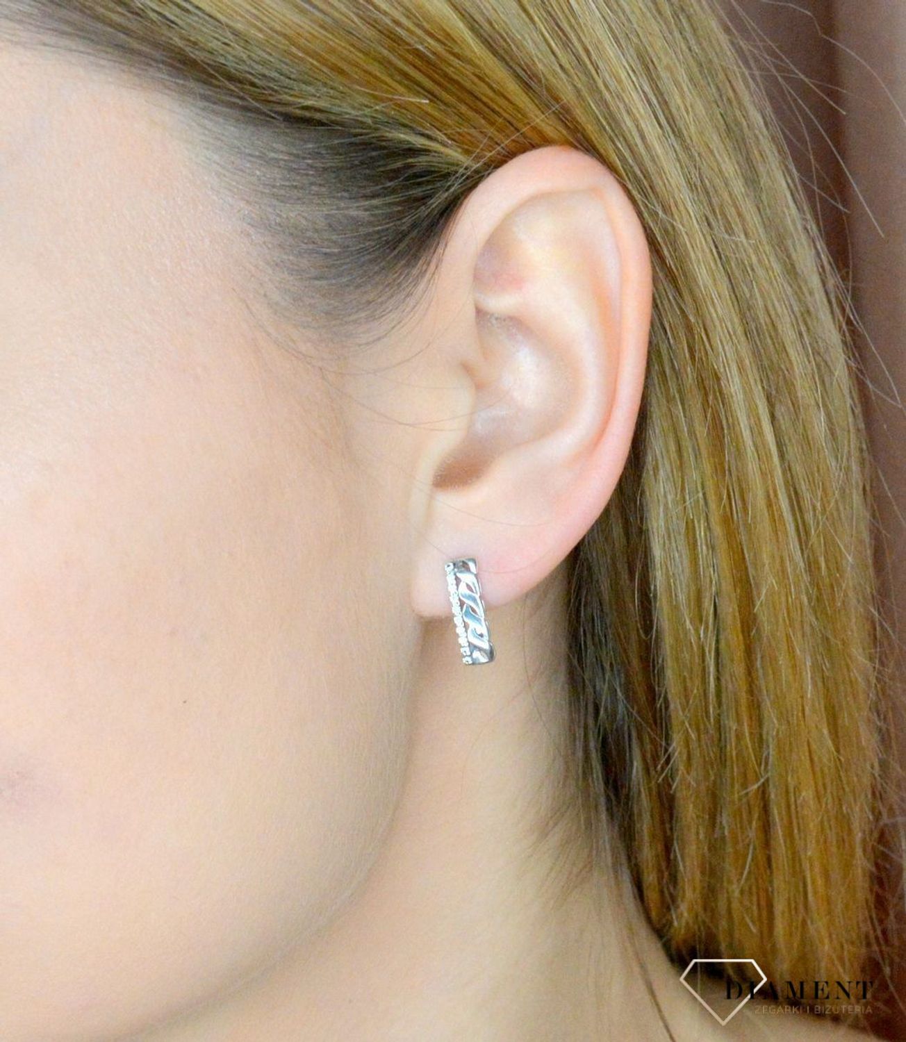 Srebrne kolczyki angielskie z grawerowaniem DIA-KLC-8818-925.jpg