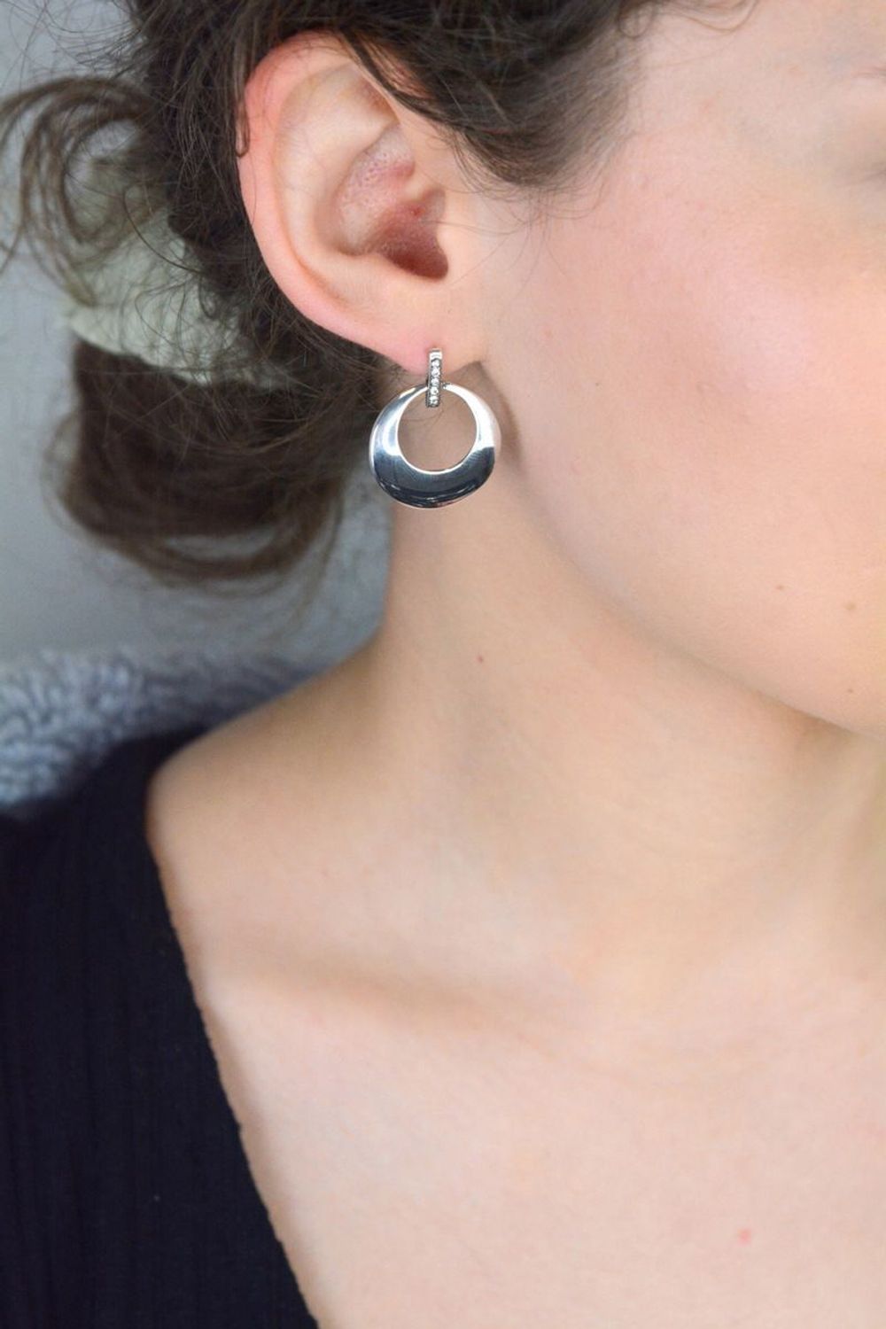 Kolczyki srebrne wiszące kółeczka próba 925, DIA-KLC-8821-925.jpg