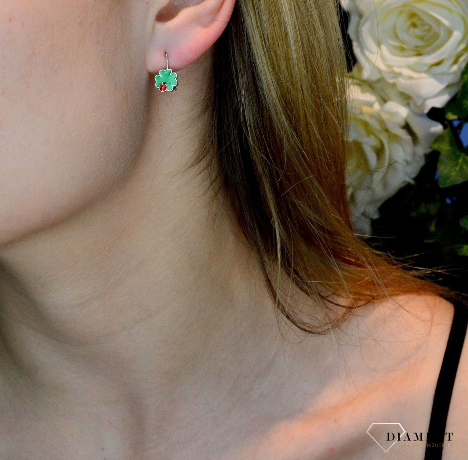 Kolczyki srebrne dziecięce Biedroneczki są w kropeczki 925. Zapięcie na bigiel. Kolczyki dziecięce. Prezent dla dziecka. tani prezent na komunie. Kolczyki zwierzątka. Psi patrol. Biżuteria dla dzieci..jpg