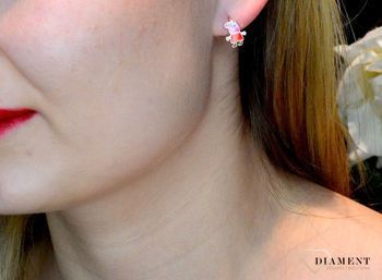Srebrne kolczyki dla dziewczynki Świnka Peppa DIA-KLC-8985-925 (3).JPG