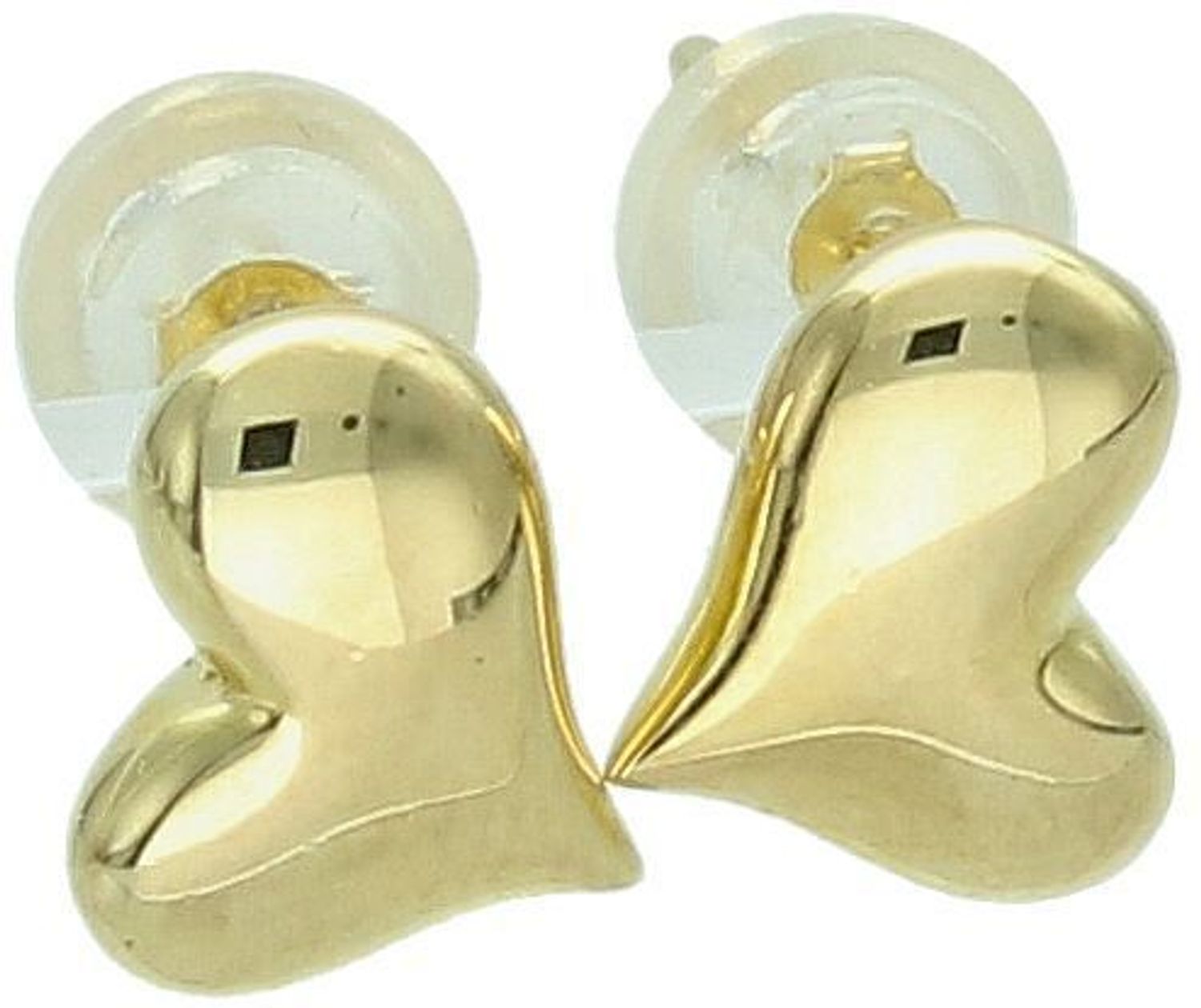 Urocze pozłacane kolczyki w kształcie serduszek, srebro próby 925. Delikatne i kobiece – idealne na co dzień i na prezent. Model DIA-KLC-8994-925.1.jpg