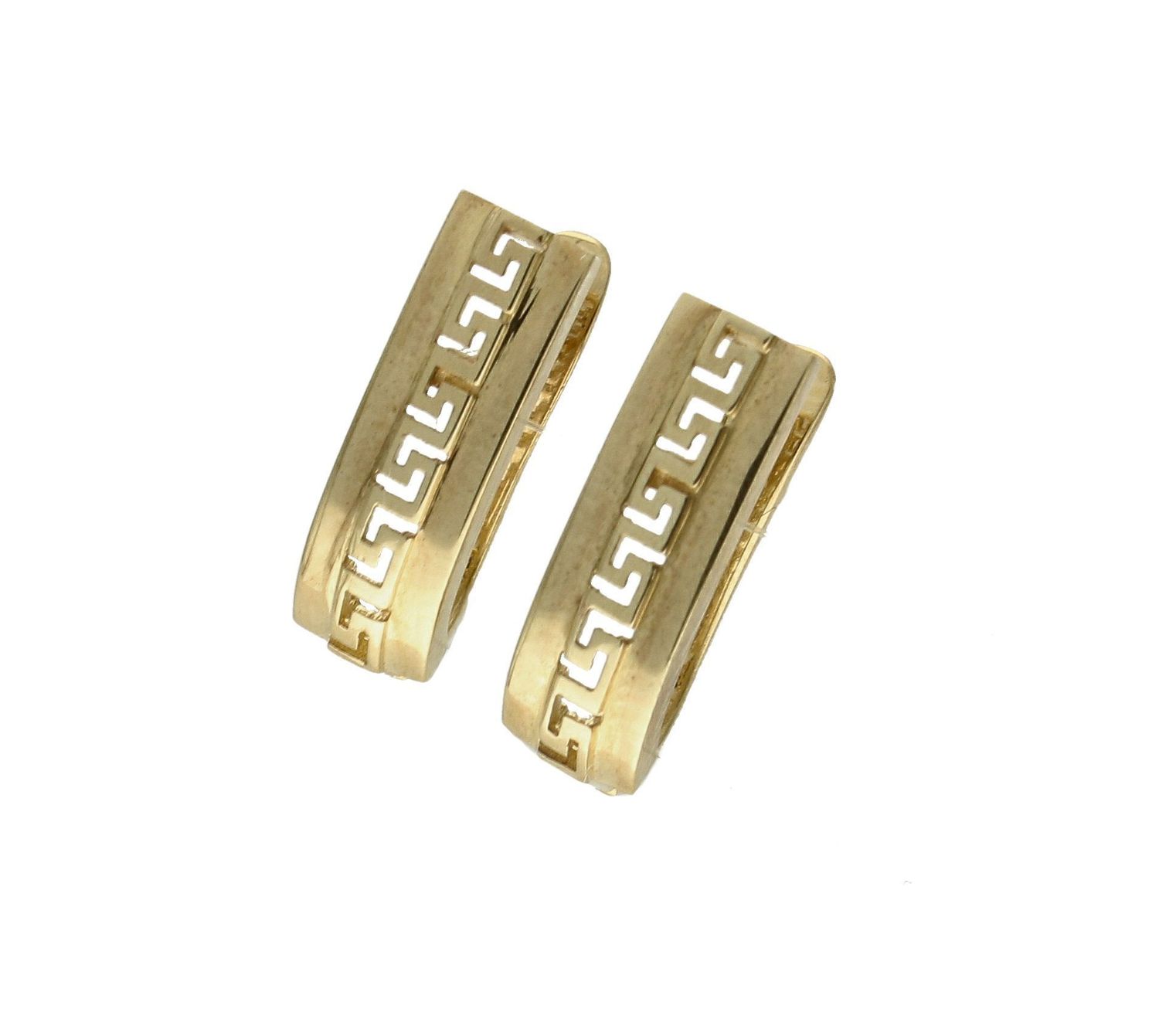 Złote kolczyki 333 'Droga grecka' DIA-KLC-9060-333. Kolczyki to dodatek idealny dla kobiet w każdym wieku. Kolczyki zostały wykonane z złota próba 333 i posiadają wygodne zapięcie angielskie. Kolczyki z motywem Drogi Greckiej..jpg