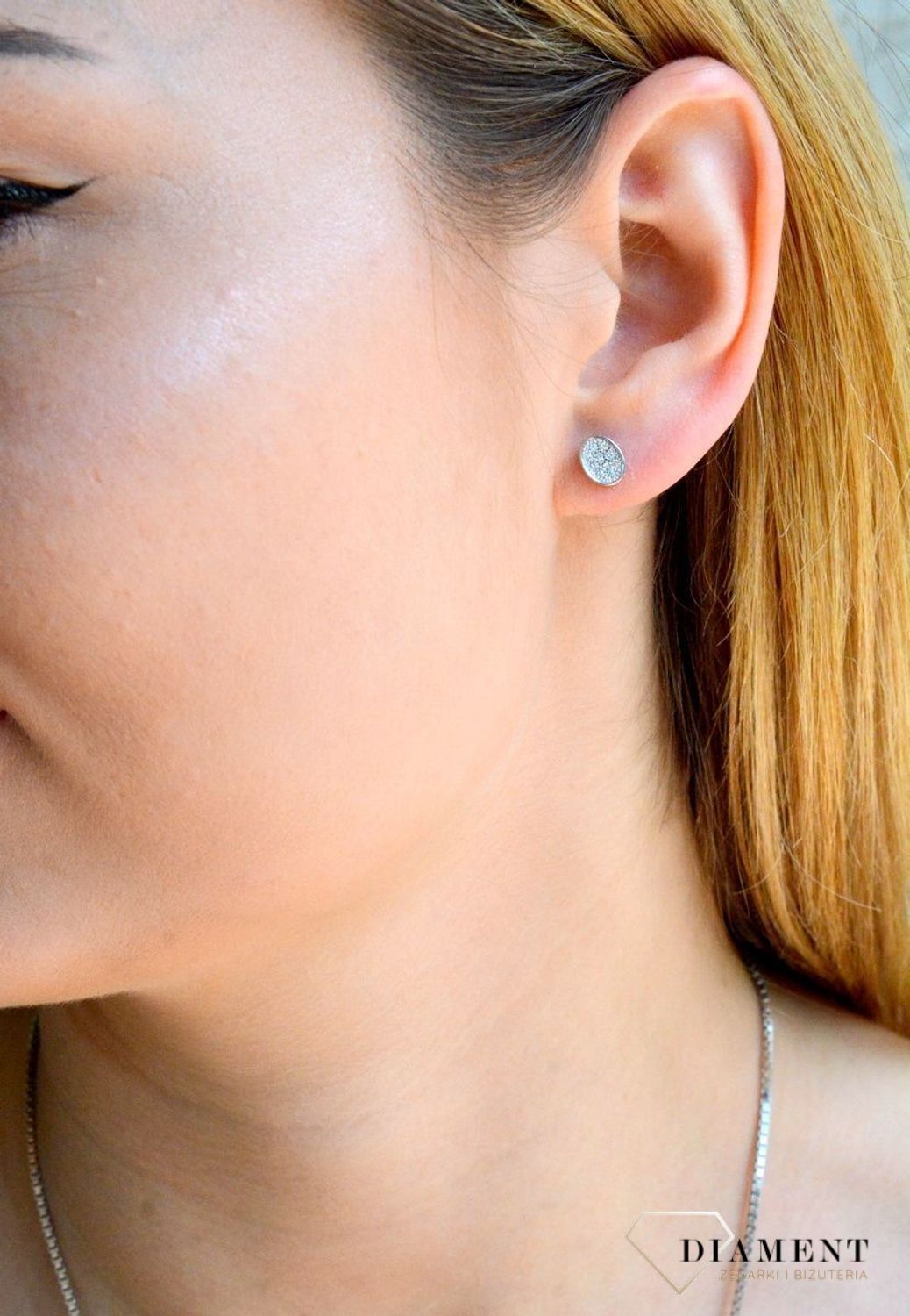 Kolczyki srebrne owal z cyrkoniami wkrętki DIA-KLC-9411-925d.jpg