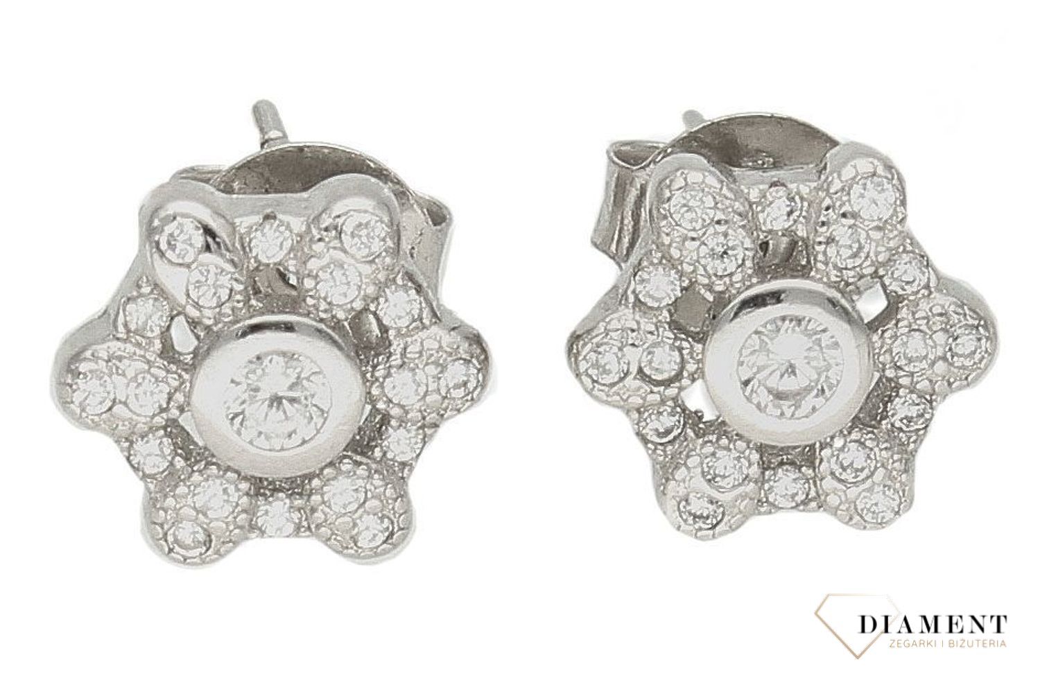 Srebrne kolczyki damskie kwiatki z cyrkoniami DIA-KLC-9415-925d.jpg