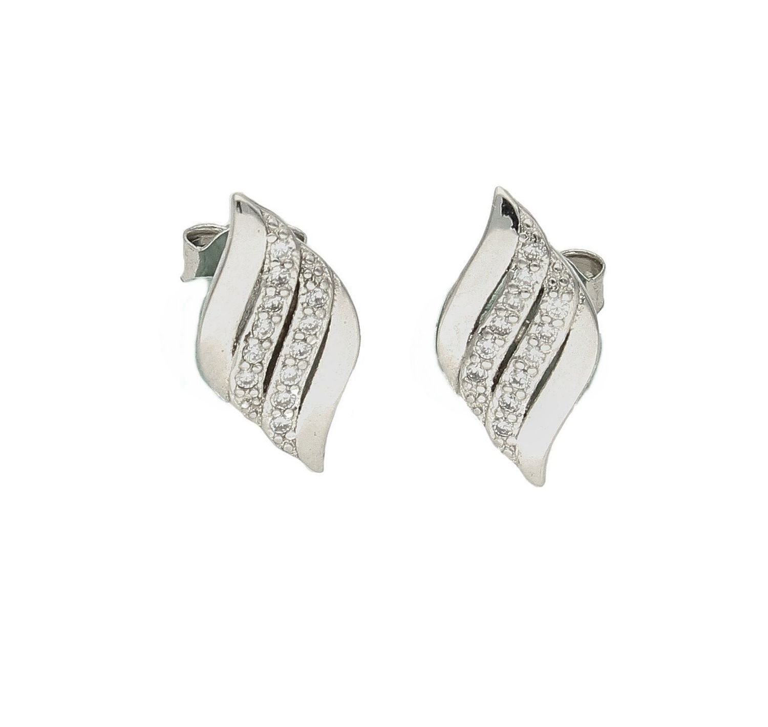 Srebrne kolczyki damskie z cyrkoniami wkrętki DIA-KLC-9422-925. Kolczyki z wygodnym zapięciem na sztyft. Całość wykonana z najwyższej jakości srebra próby 925. Biżuteria to świetny pomysł na prezent. Srebrne kolczyki o bardzo.jpg