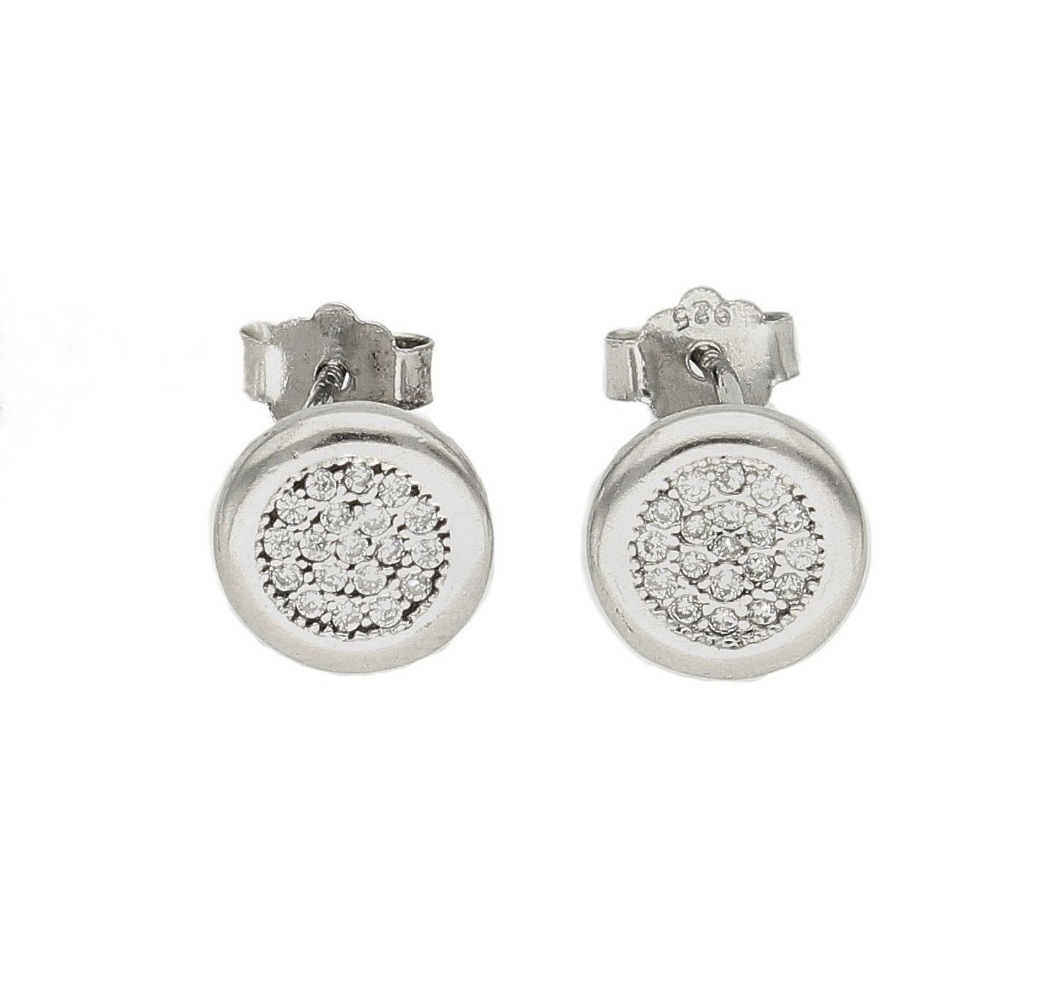 Drobne kolczyki wysadzane cyrkoniami to doskonała propozycja dla osób szukających modnych, minimalistycznych dodatków. Kolczyki z wygodnym zapięciem na sztyft..jpg