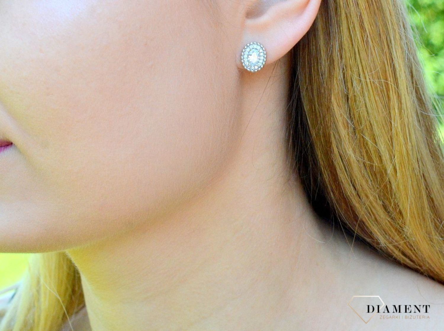 Srebrne kolczyki owalne z cyrkonią wkrętki DIA-KLC-9456-925d.jpg