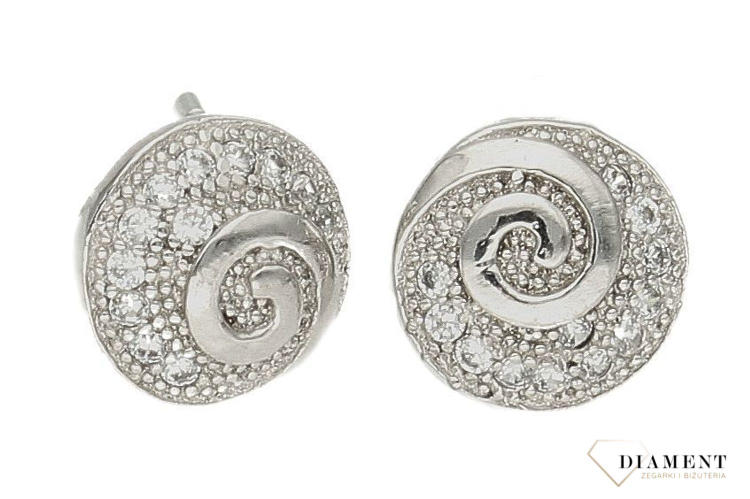 Kolczyki srebrne okrągłe drobne cyrkonie wkrętki DIA-KLC-9695-925d.jpg