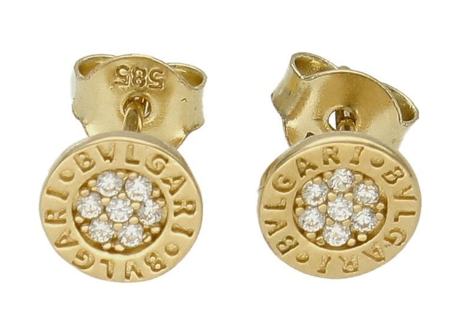 Złote kolczyki 585 wkrętki kółeczka z ozdobnym grawerowaniem i cyrkoniami DIA-KLC-9700-585. Cudowne, błyszczące kolczyki w kształcie kółeczek wypełnionych cyrkoniami wraz z ozdobnym grawerowaniem. Kolczyki z zapięciem na sztyft- bard.jpg