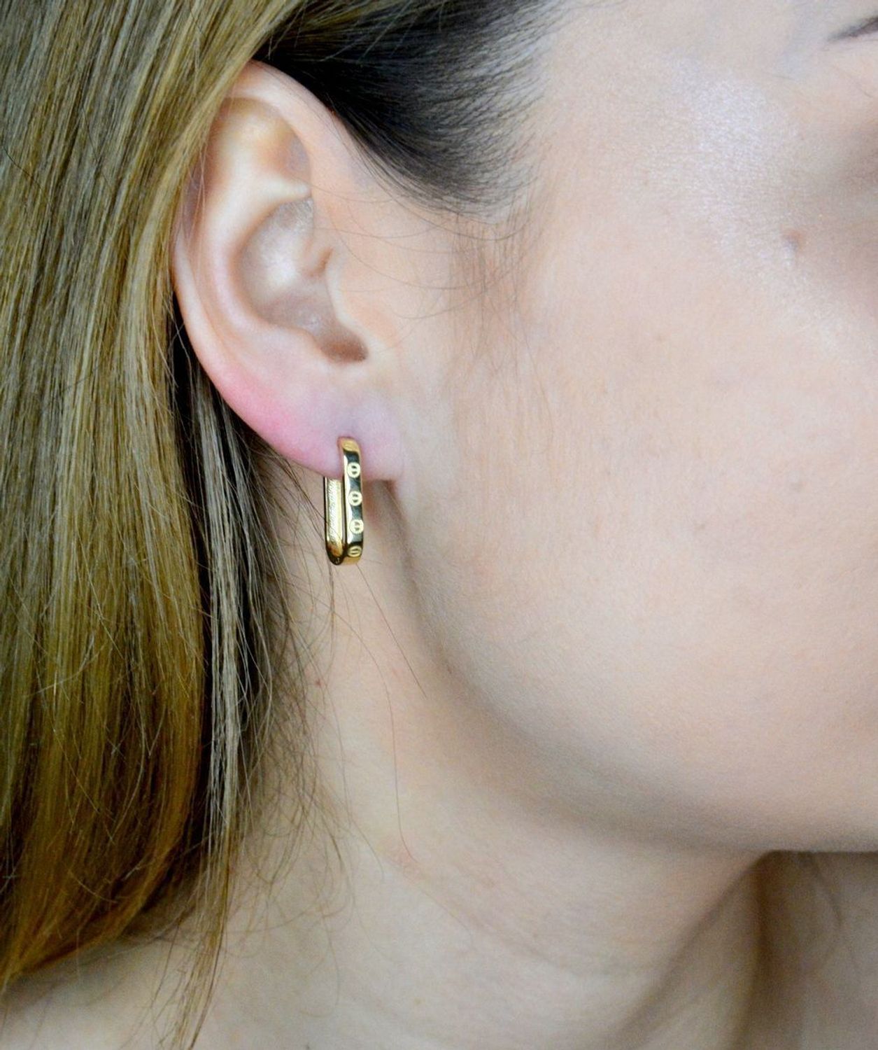 Piękne kolczyki z zapięciem na zatrzask ,wykonane ze złota próby 585 DIA-KLC-9731-585.jpg