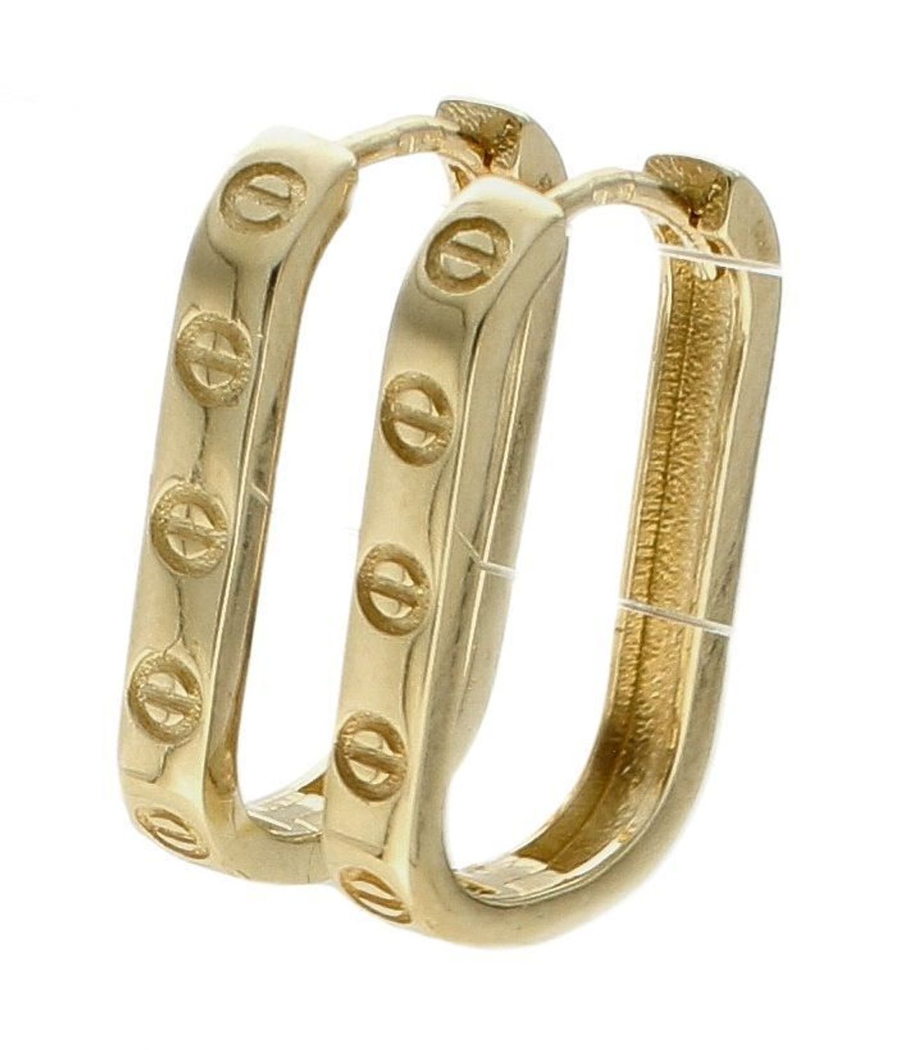 Piękne kolczyki z zapięciem na zatrzask ,wykonane ze złota próby 585 DIA-KLC-9731-585.jpg