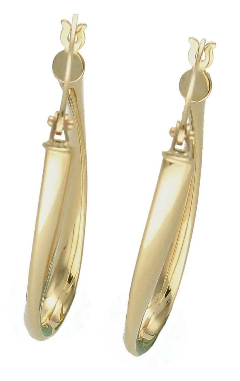 Złote kolczyki 585 duże owalne Królowe życia DIA-KLC-9743-585. Efektowne złote kolczyki to jeden z ulubionych współczesnych motywów jubilerskich. Biżuteria, która przyciąga wzrok i zachwyca jakością wykonania. Kolczyki składają się.jpg