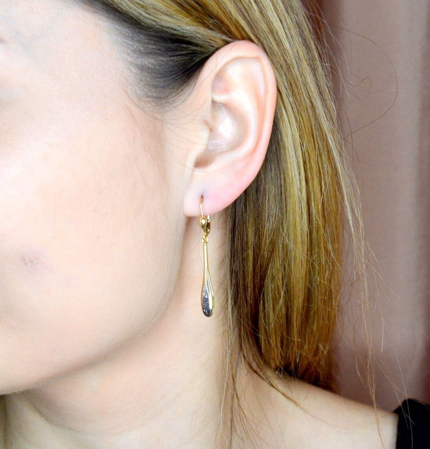 Złote kolczyki 585 wiszące z białym złotem DIA-KLC-9750-585.jpg