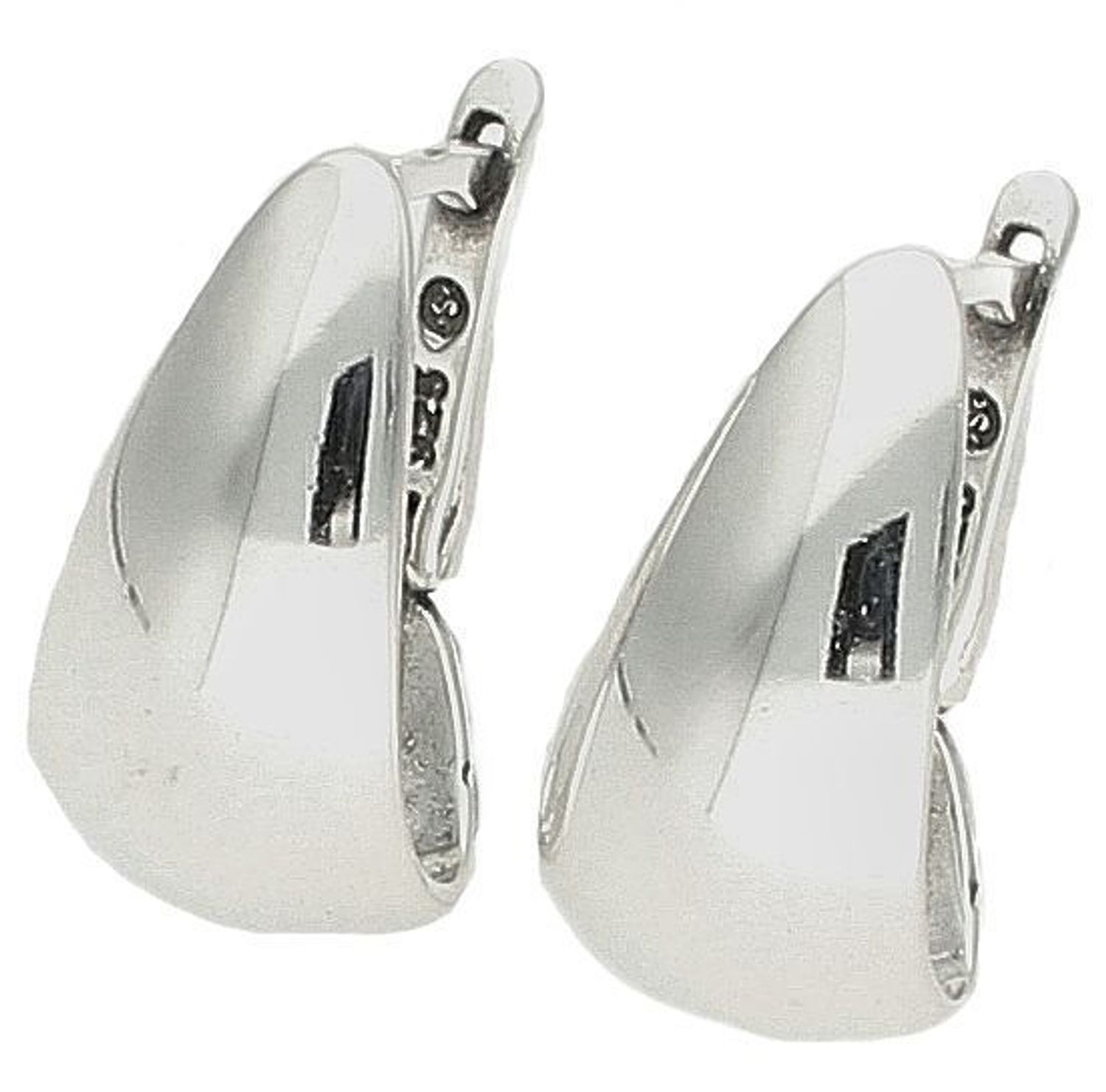 Srebrne kolczyki damskie 925 gładkie blaszki DIA-KLC-9823-925. Srebrne kolczyki angielskie. Srebrne kolczyki klasyczne. Kolczyki damskie gładkie idealne na prezent dla kobiety..jpg