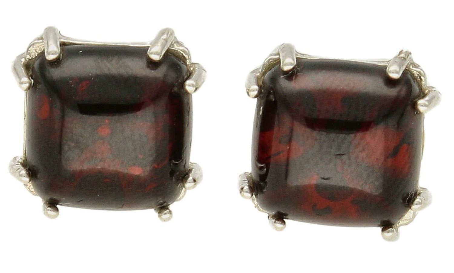 Srebrne kolczyki 925 kwadratowe wkrętki z ciemnobrązowym bursztynem DIA-KLC-9870-925. Srebrne kolczyki damskie wkrętki. Kolczyki damskie z kamieniem. Kolczyki srebrne damskie idealne na prezent. Kolczyki z bursztynem bałtyckim.jpg