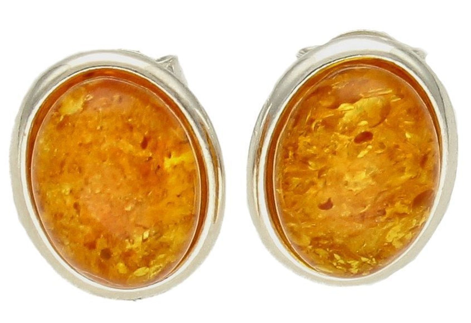 Srebrne kolczyki 925 okrągłe wkrętki z miodowym bursztynem DIA-KLC-9877-925. Srebrne kolczyki damskie wkrętki. Kolczyki damskie z kamieniem. Kolczyki srebrne damskie idealne na prezent. Kolczyki z bursztynem bałtyckim..jpg