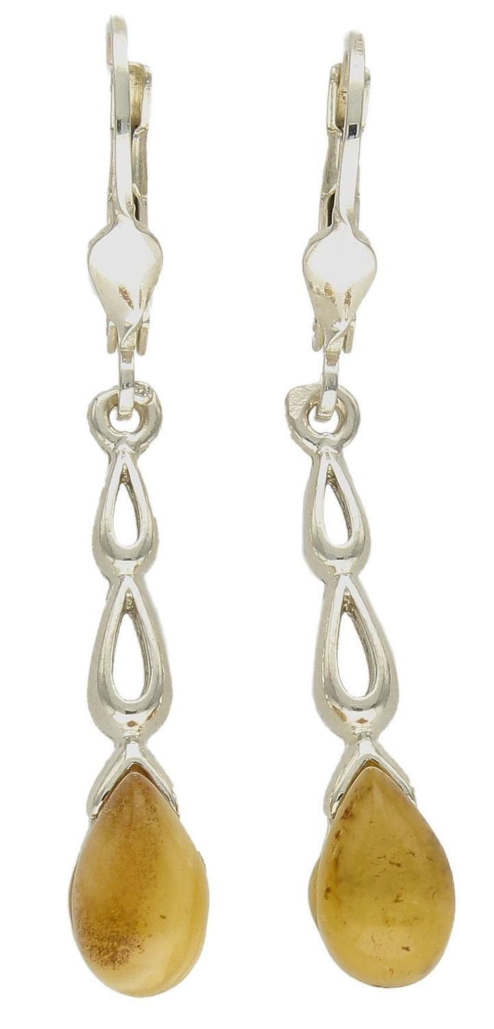 Srebrne kolczyki wiszące z piaskowym bursztynem bałtyckim DIA-KLC-9886-925. Srebrne kolczyki damskie. Kolczyki srebrne wiszące z bursztynem. Kolczyki srebrne z kamieniem. Kolczyki damskie srebrne idealne na prezent..jpg