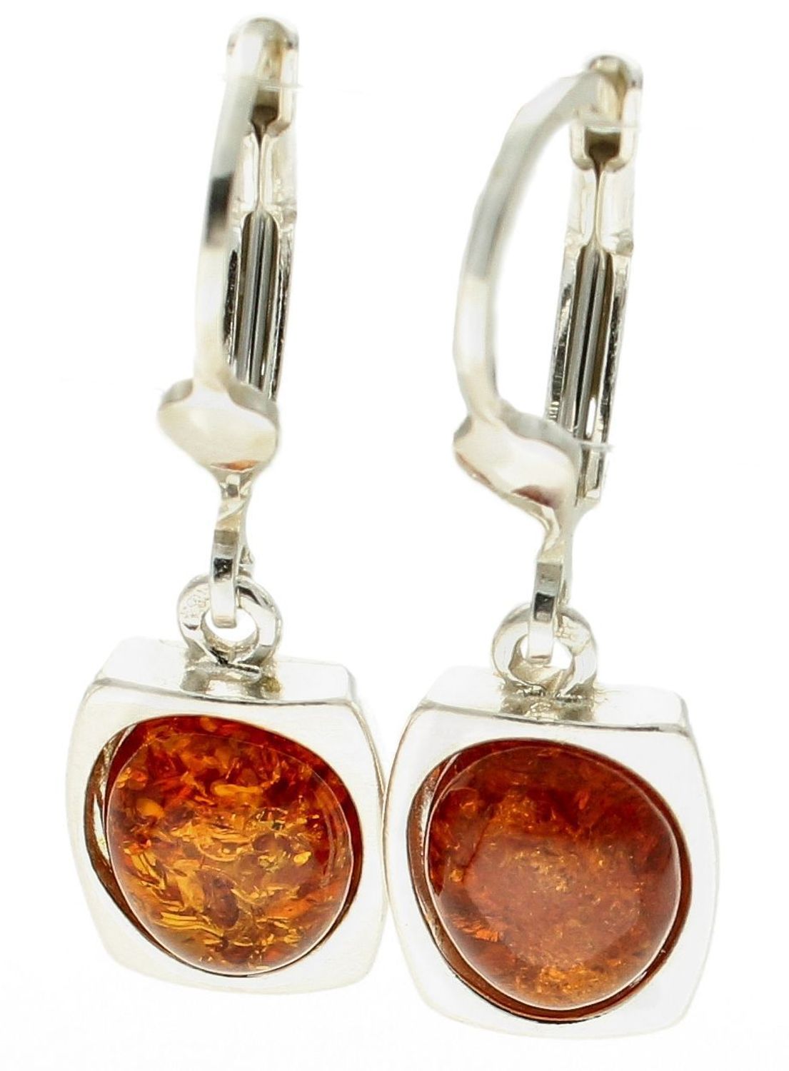 Srebrne kolczyki 925 wiszące z koniakowym bursztynem DIA-KLC-9892-925. Srebrne kolczyki z bursztynem na prezent. Srebrne kolczyki damskie. Srebrne kolczyki wiszące. Srebrne kolczyki z kamieniem..jpg