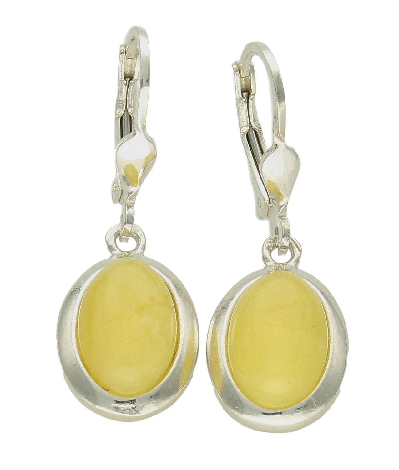 Srebrne kolczyki damskie owalne z mlecznym bursztynem bałtyckim DIA-KLC-9899-925.jpg