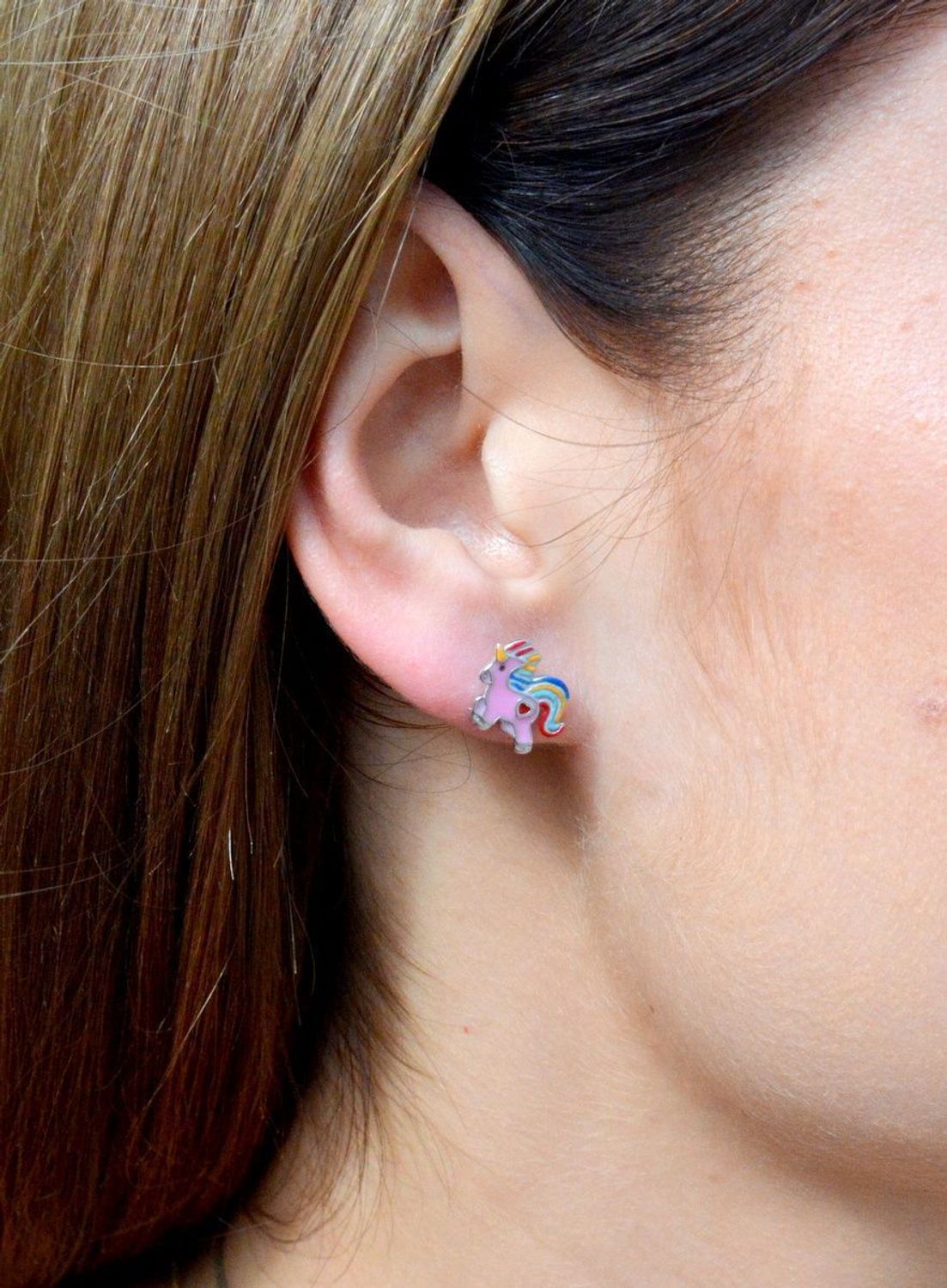 Kolczyki srebrne jednorożec Kolekcja Kids DIA-KLC-AE14390-925 (2).JPG