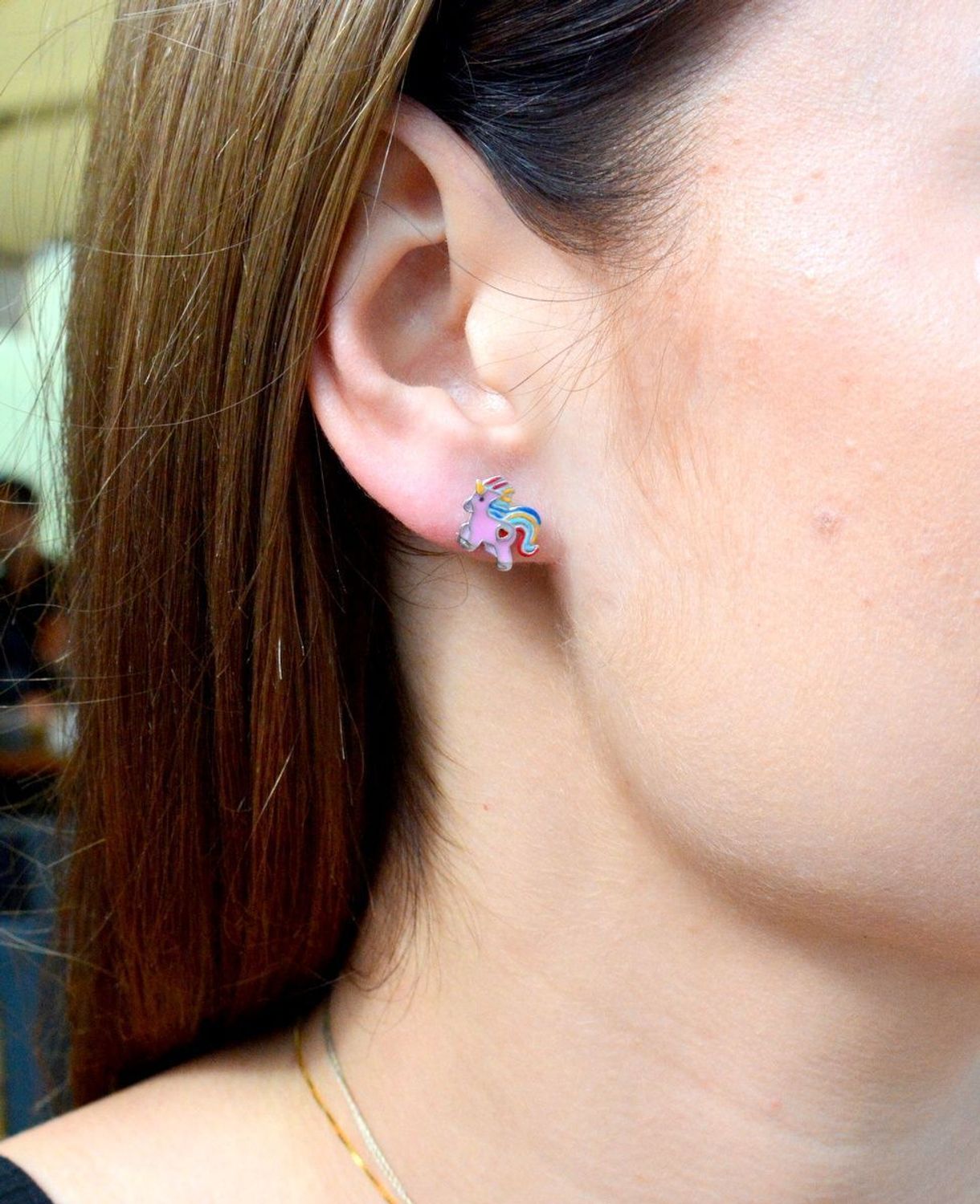 Kolczyki srebrne jednorożec Kolekcja Kids DIA-KLC-AE14390-925 (2).JPG