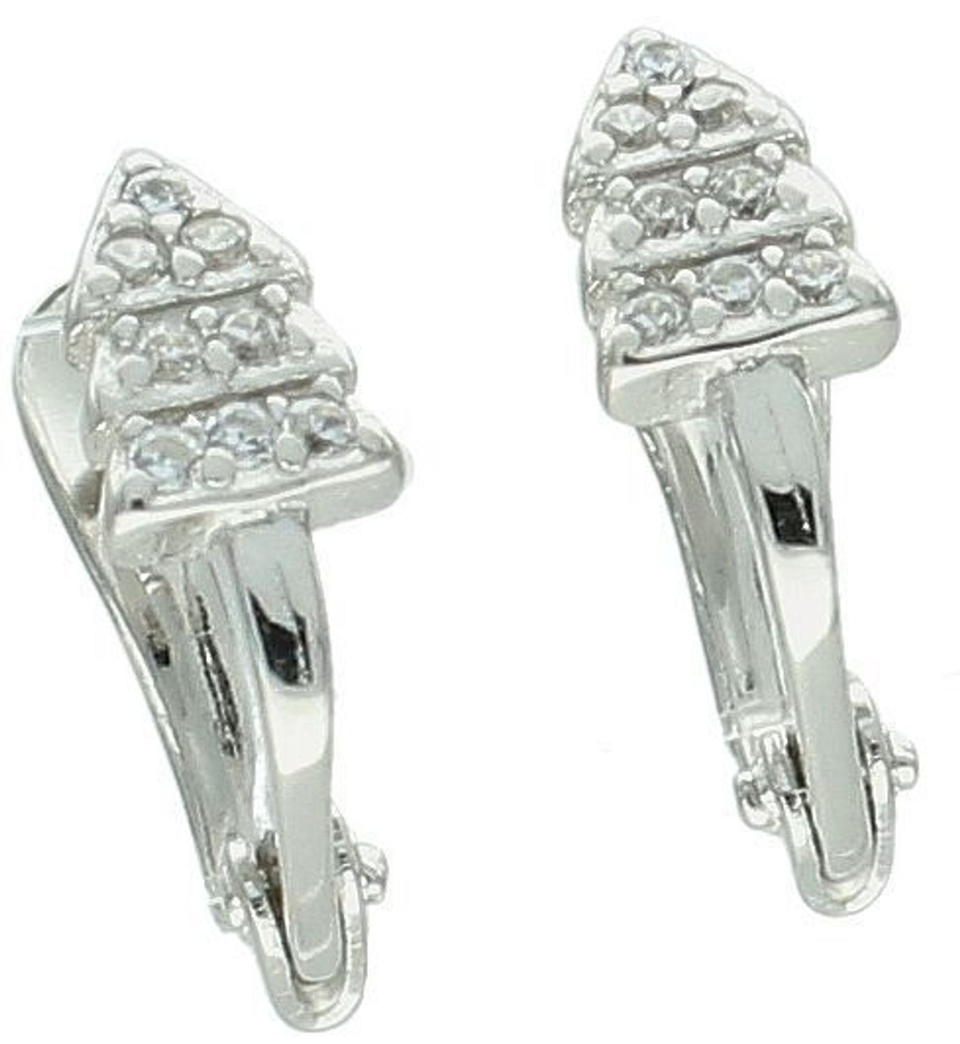 Kolczyki srebrne próba 925, choinka z cyrkoniami DIA-KLC-AE22767RH-925 Wprowadź świąteczny nastrój do swojej biżuterii! Srebrne kolczyki w kształcie choinki,1.jpg