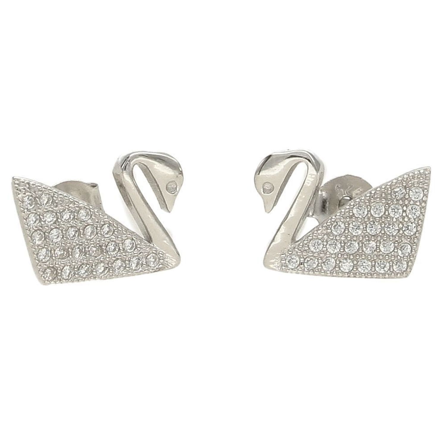 Kolczyki srebrne wkrętki 'Błyszczące łabędzie' DIA-KLC-ALCYR0080ERH-925.jpg