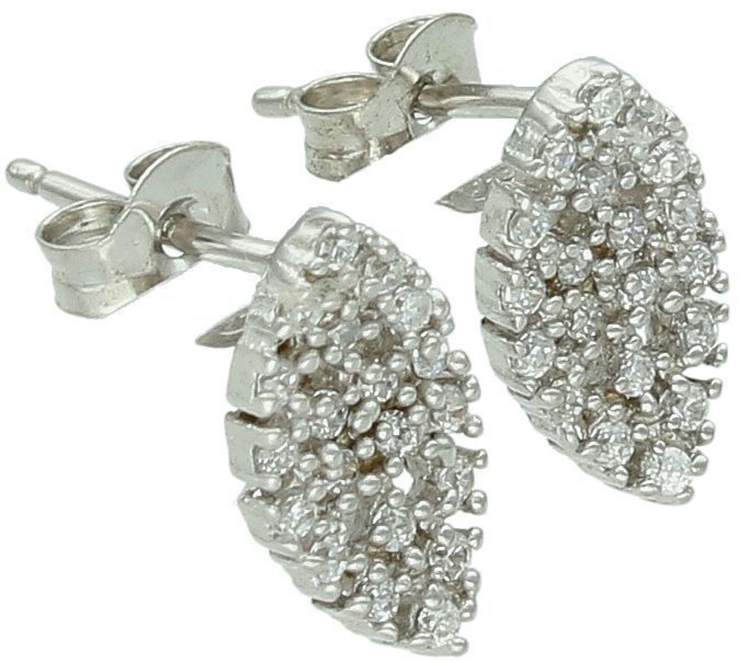 Kolczyki przy uchu srebrne listki z cyrkoniami  DIA-KLC-ALCYR0525ERH-925 ✅ Kolczyki srebrne na sztyft z cyrkoniami ✅ Kolczyki srebrne próba 925 ✅ Kolczyki  zapinane na sztyft. ✅1.jpg