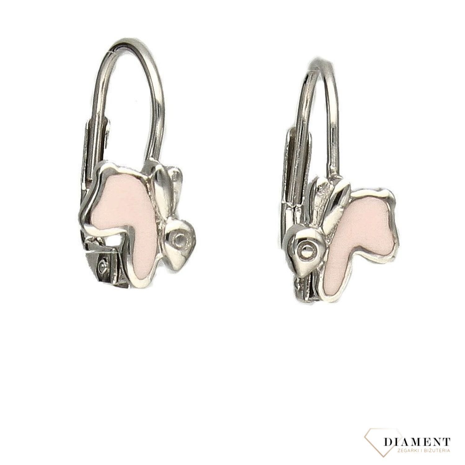 Kolczyki srebrne dla dziewczynki króliki DIA-KLC-ALDEM0071KRH-925.jpg