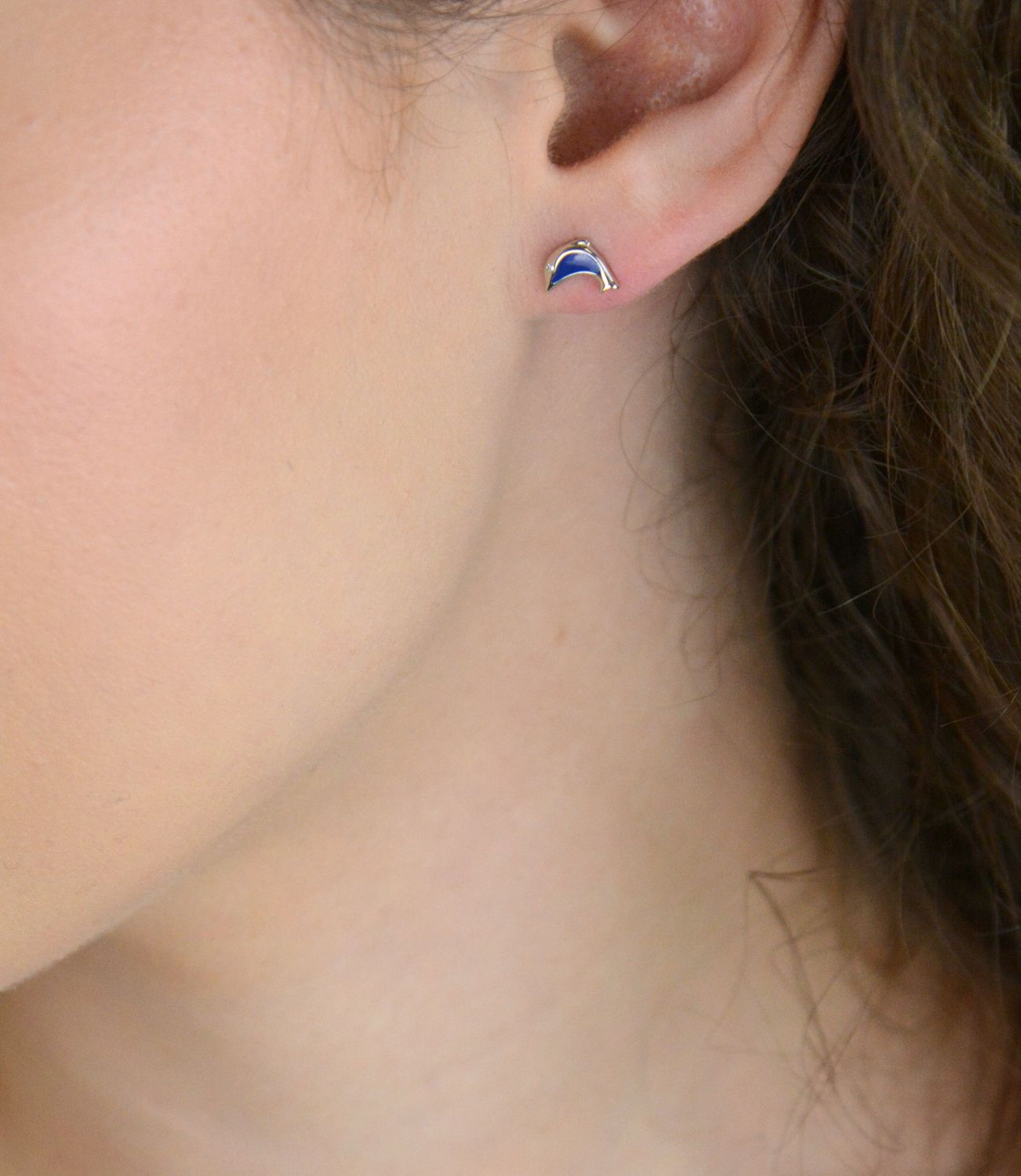 Kolczyki dla dziewczynki wkręcane ' Niebieskie delfinki' DIA-KLC-ALDEM0087KSZTRH-925.png