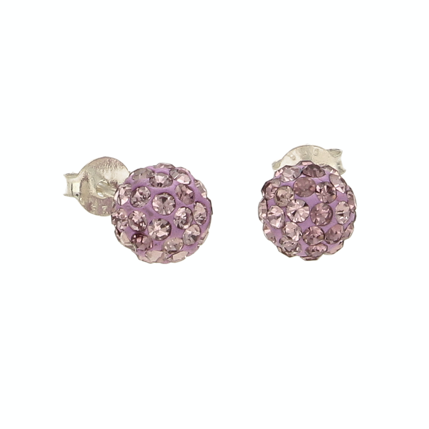 Srebrne kolczyki damskie kulki wkrętki różowe DIA-KLC-ALKC7MLV-925.png