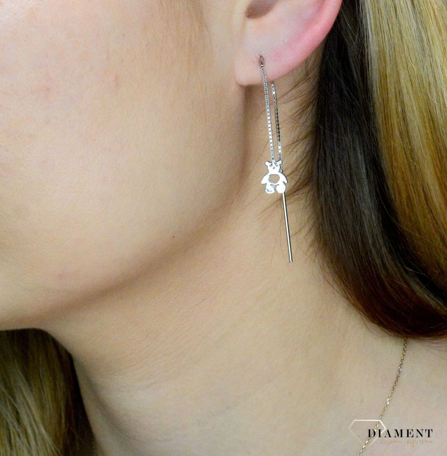 Srebrne kolczyki damskie przeciągane DIA-KLC-ALMS004RH-925.jpg