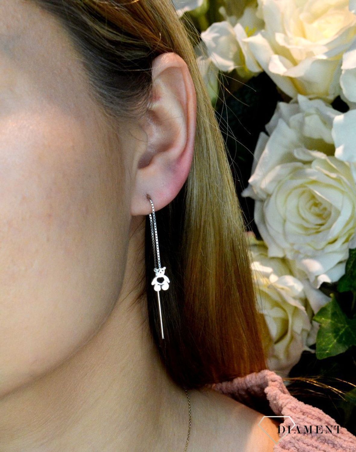 Srebrne kolczyki damskie przeciągane DIA-KLC-ALMS004RH-925.jpg