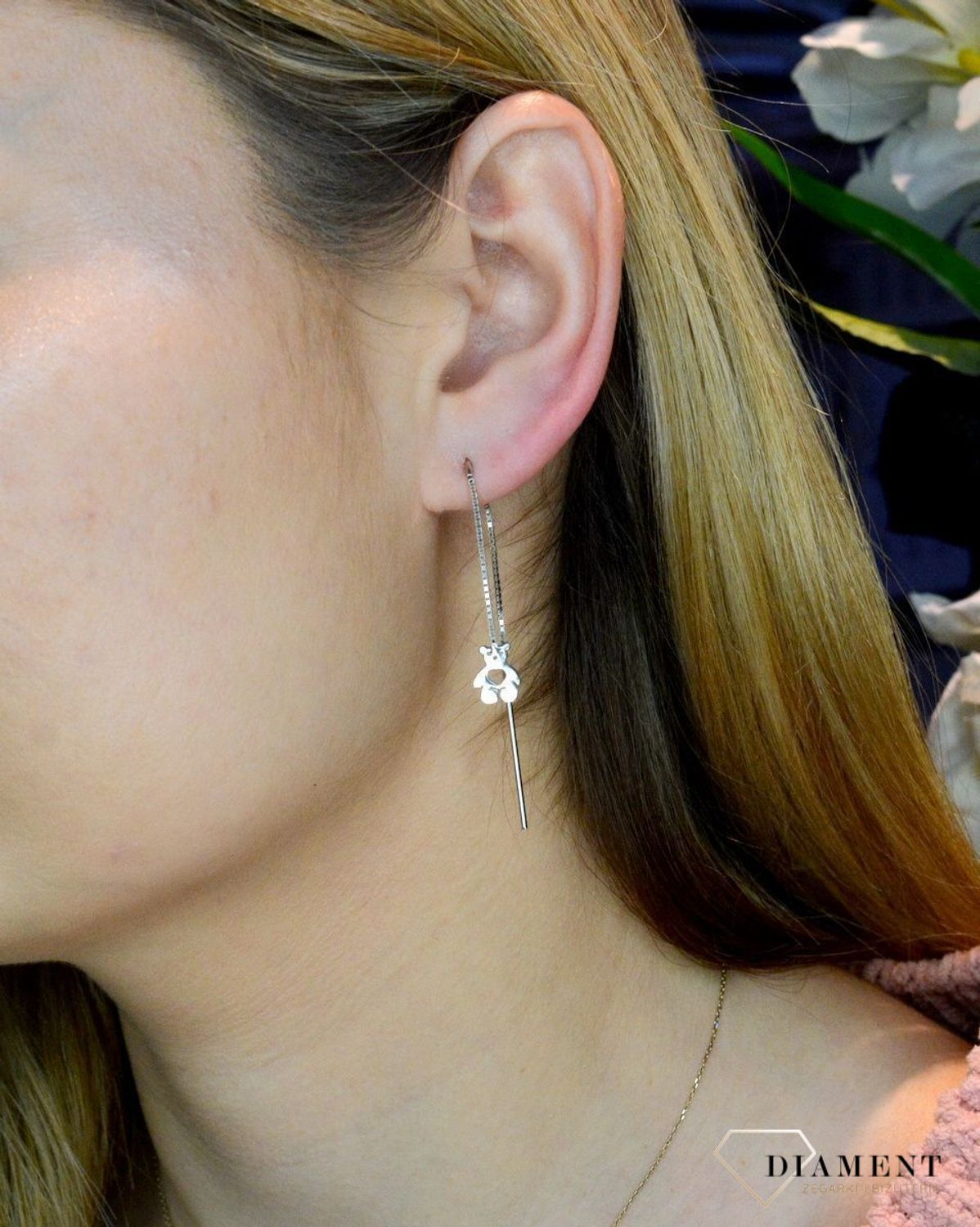 Srebrne kolczyki damskie przeciągane DIA-KLC-ALMS004RH-925.jpg