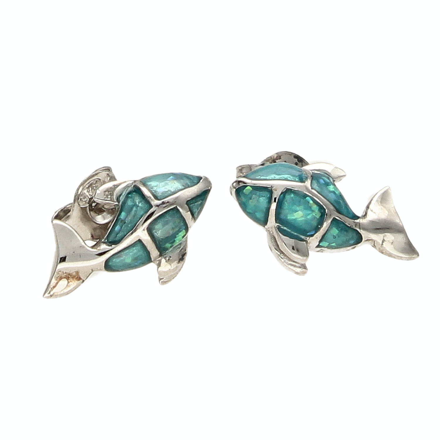 Kolczyki dla dziewczynki wkręcane ' Błyszczące rybki' DIA-KLC-ALZE25B-E-925.png