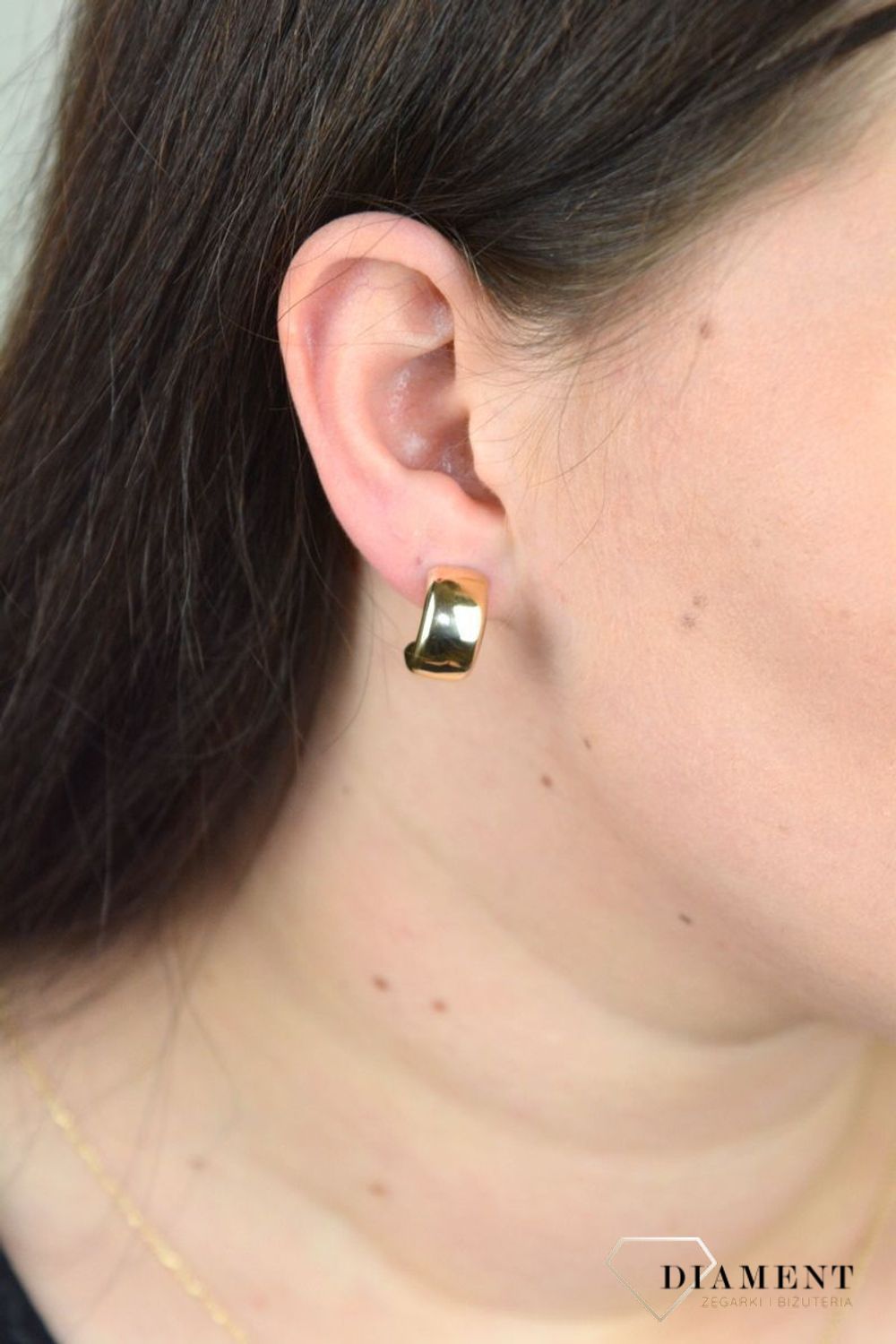 Złote kolczyki próba 585 gładkie półkola DIA-KLC-AOR375-585.jpg