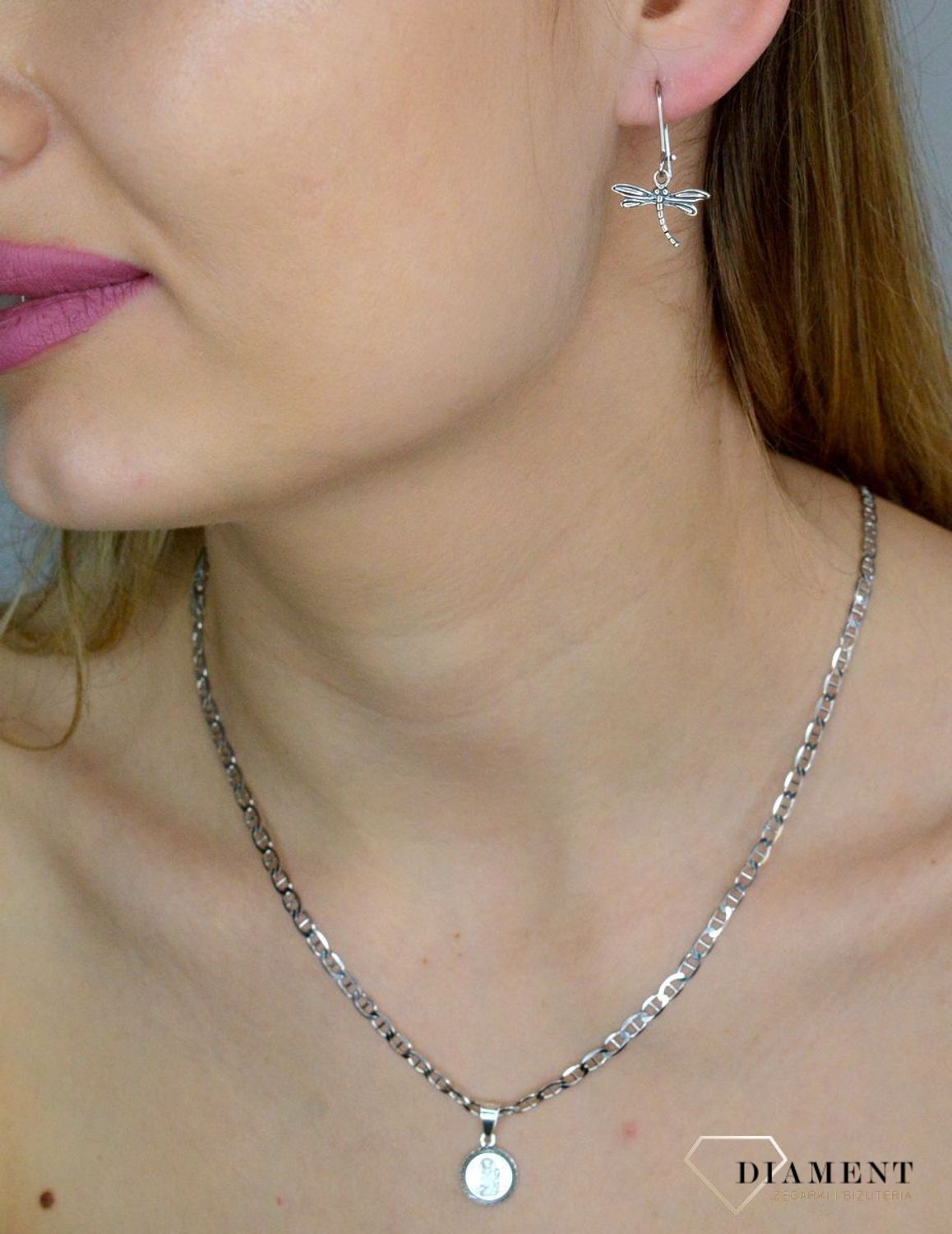 Srebrne kolczyki 925 oksydowane ważki wiszące DIA-KLC-CAL0001EOKS-925.jpg