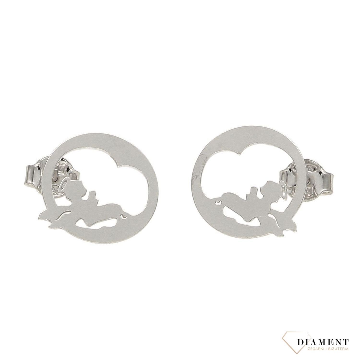 Kolczyki srebrne wkrętki Wróżka Elf DIA-KLC-CEL092KR-925.jpg