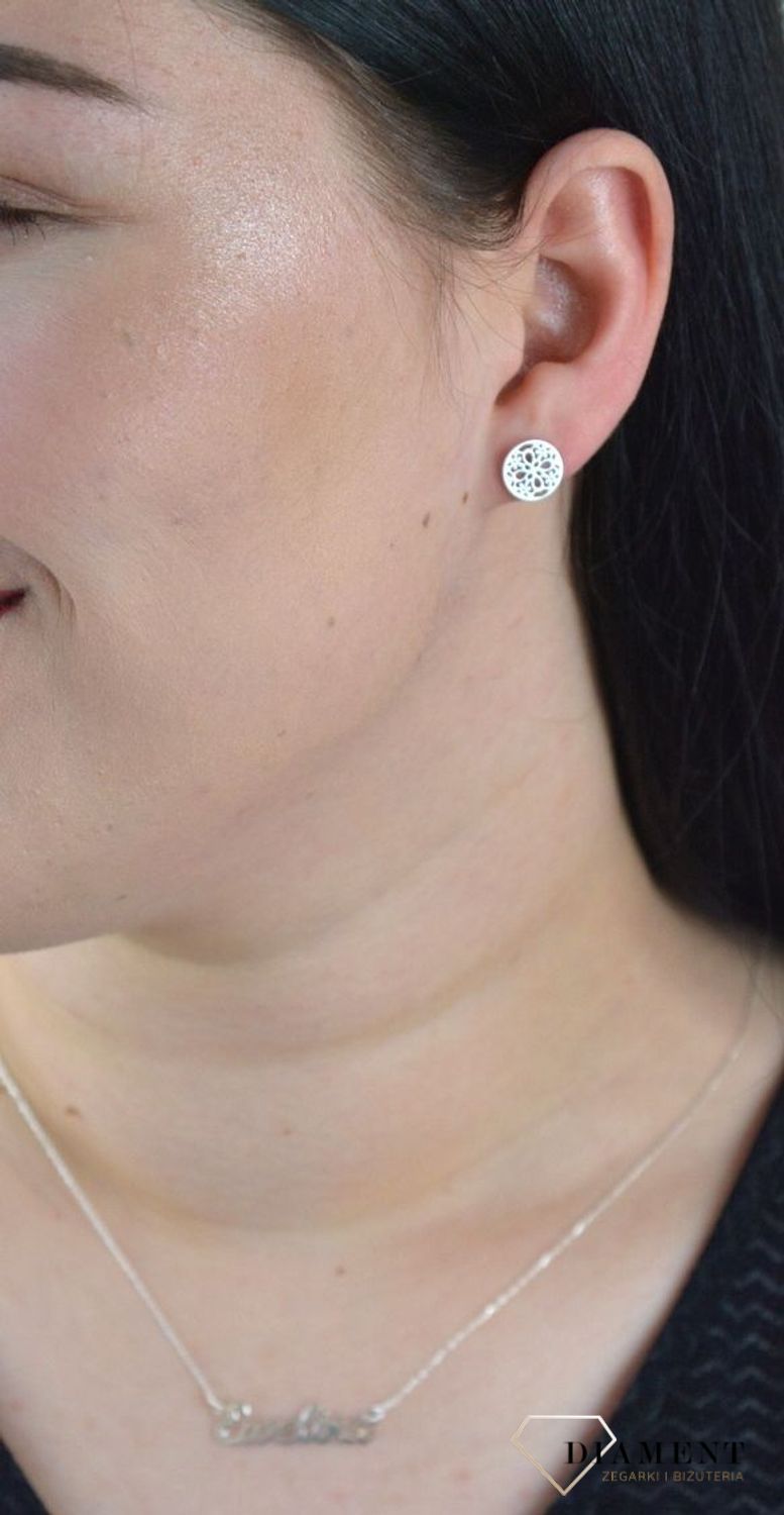 Srebrne kolczyki 925 koła z ażurowym zdobieniem DIA-KLC-CELK02SR-925.jpg
