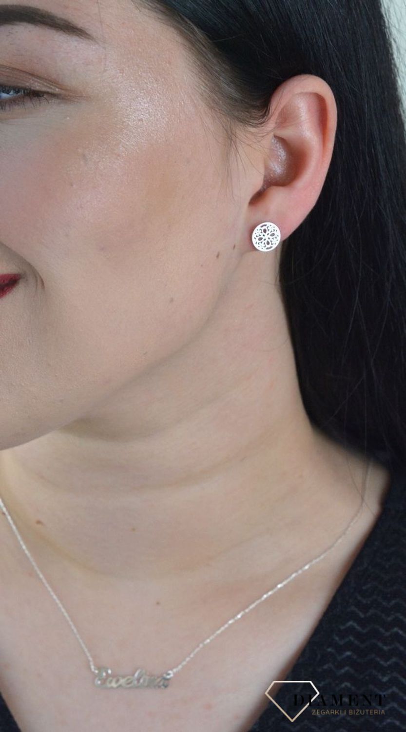 Srebrne kolczyki 925 koła z ażurowym zdobieniem DIA-KLC-CELK02SR-925.jpg