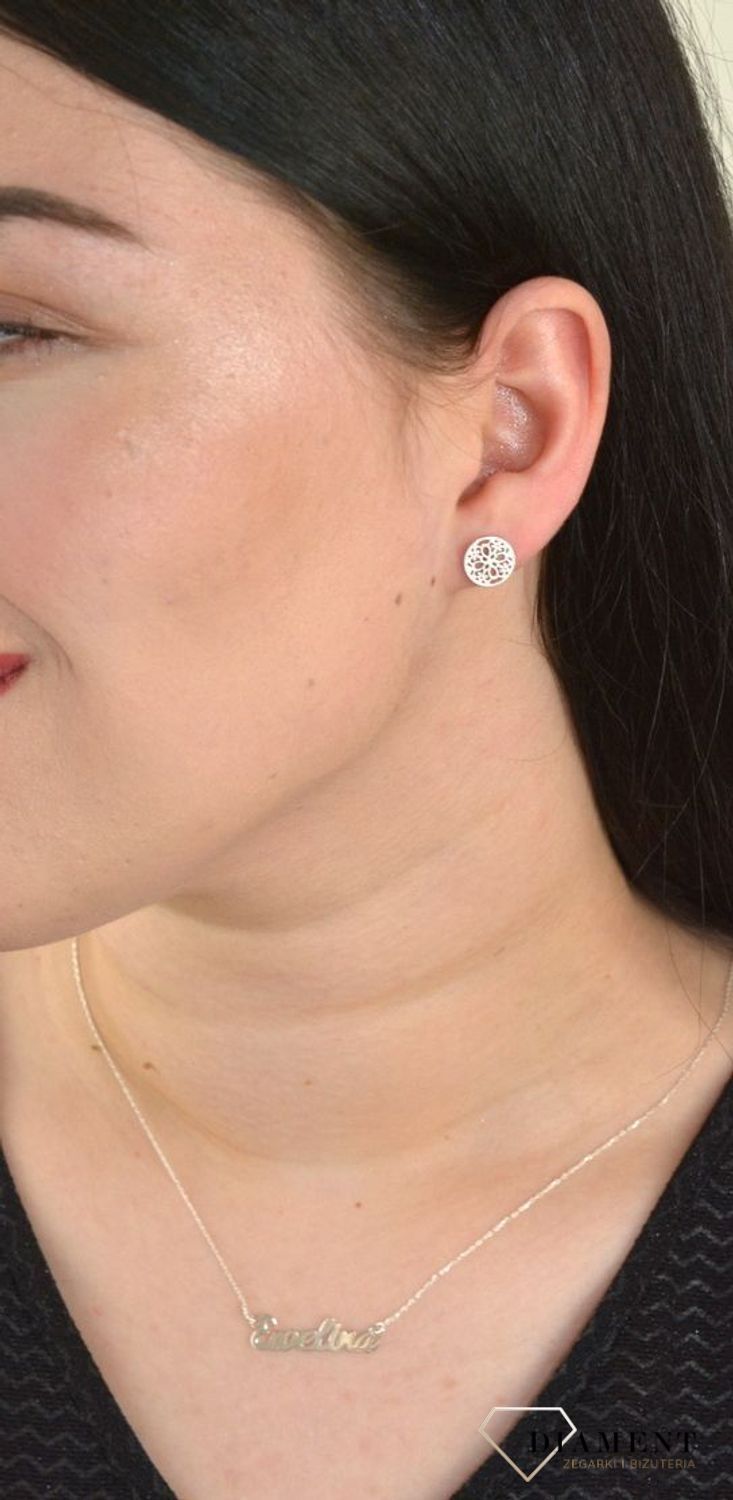 Srebrne kolczyki 925 koła z ażurowym zdobieniem DIA-KLC-CELK02SR-925.jpg