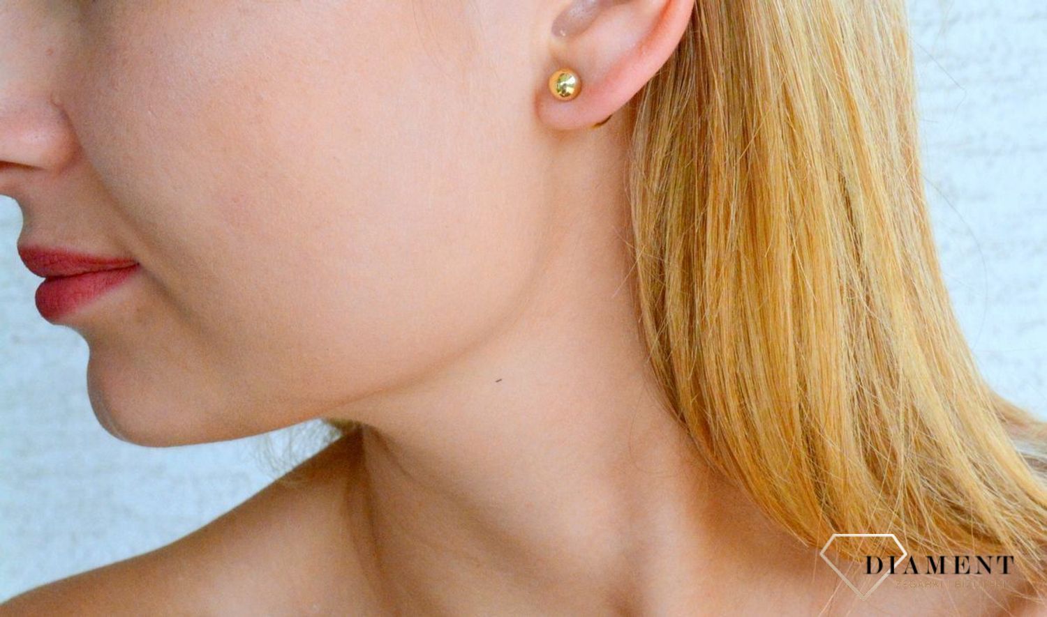 Srebrne kolczyki damskie Diorki dwie kulki w złotym kolorze DIA-KLC-DIORKI-1-925.jpg