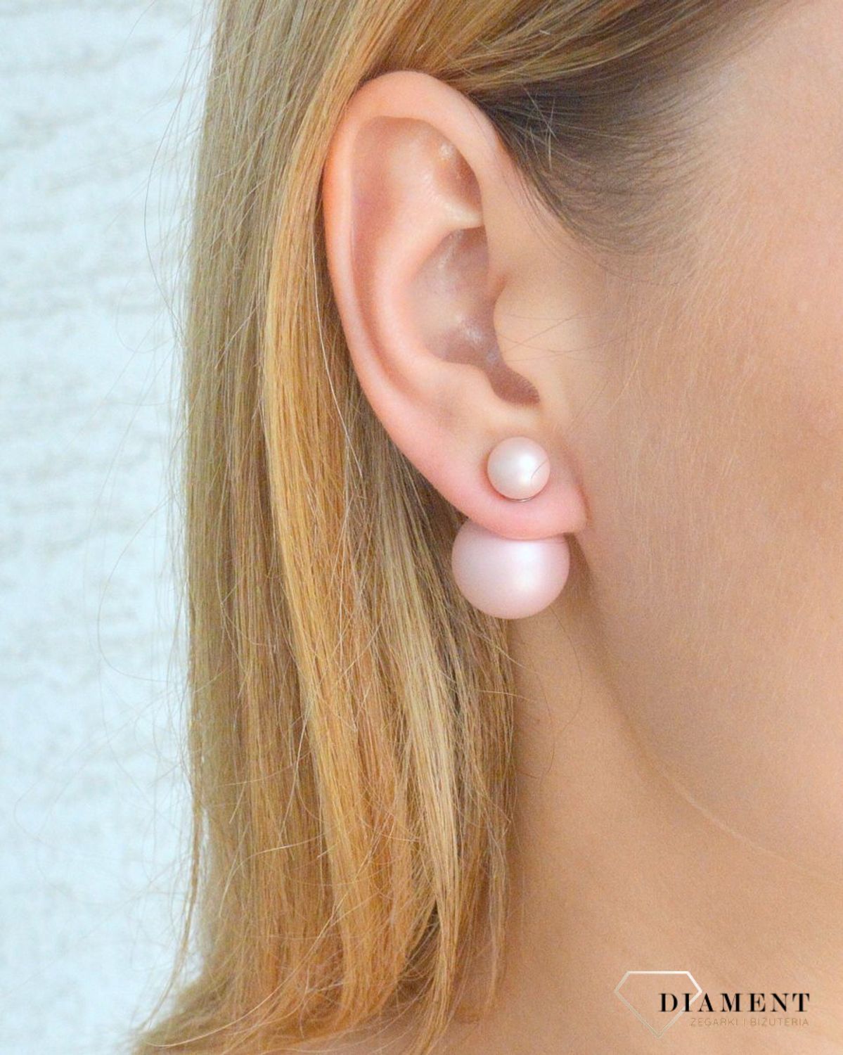 Srebrne kolczyki damskie Diorki dwie kulki matowe w różu DIA-KLC-DIORKI-14-925.  Kolczyki srebrne kulki. Srebrne kolczyki wkrętki. Kolczyki srebrne w stylu Dior. Kolczyki idealne na prezent. Dior styl..jpg