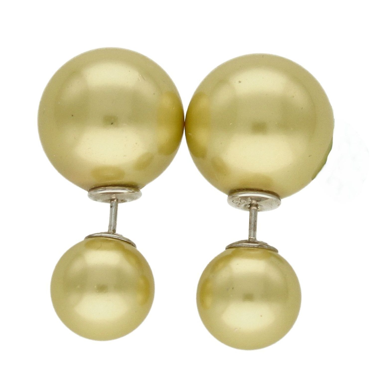 Srebrne kolczyki damskie Diorki dwie kulki matowe w złotym kolorze DIA-KLC-DIORKI-1-925. Kolczyki srebrne kulki. Srebrne kolczyki wkrętki. Kolczyki srebrne w stylu Dior. Kolczyki idealne na prezent. Dior styl..jpg