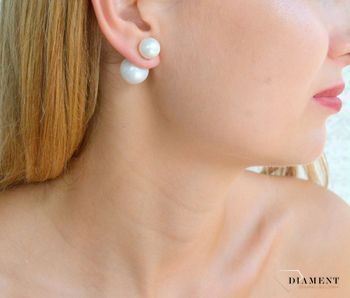 Srebrne kolczyki damskie Diorki białe perłowe kulki DIA-KLC-DIORKI-21-925 (2).JPG