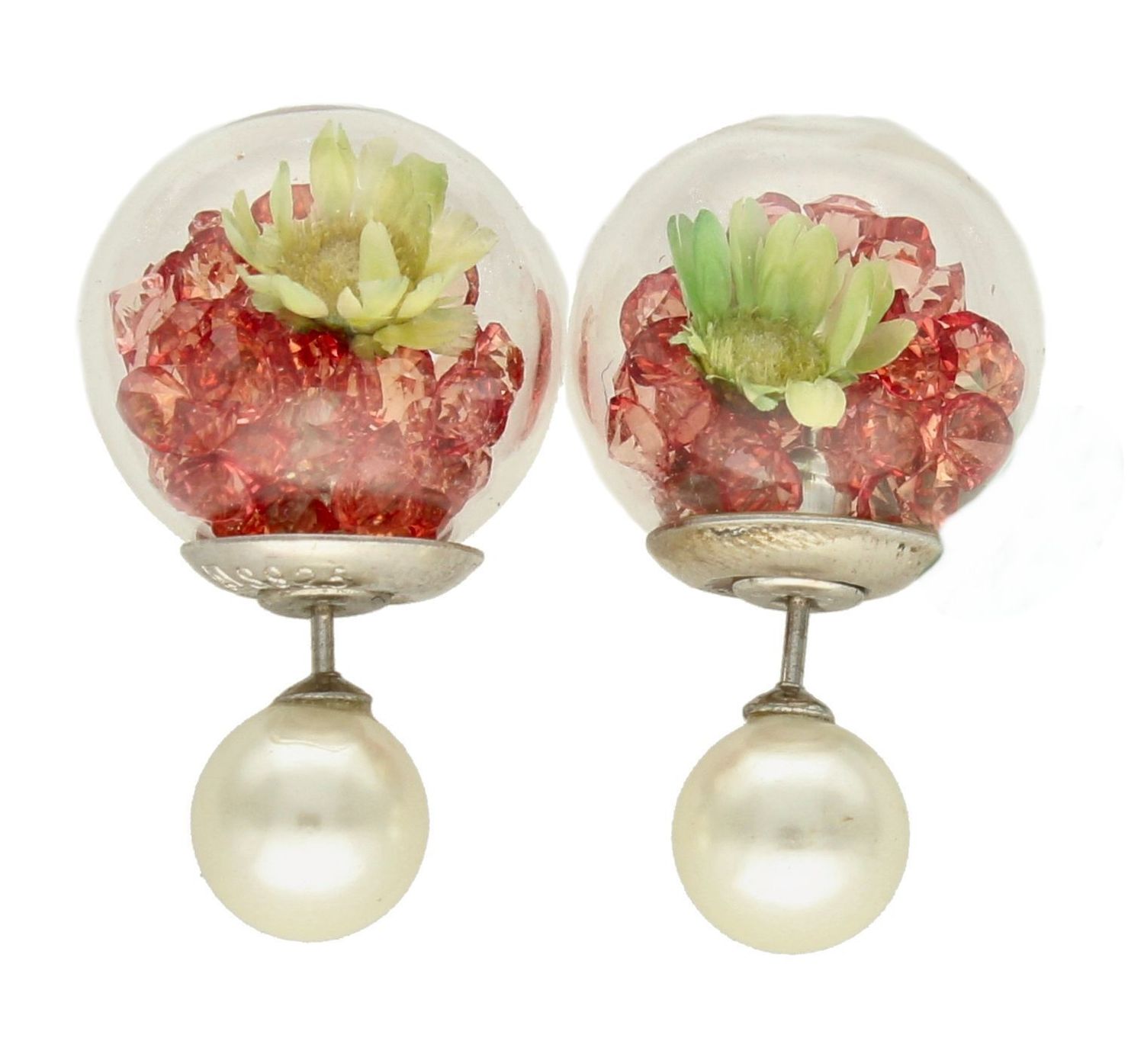 Srebrne kolczyki damskie Diorki z różowymi cyrkoniami wewnątrz kulki DIA-KLC-DIORKI-8-925. Kolczyki srebrne kulki. Srebrne kolczyki wkrętki. Kolczyki srebrne w stylu Dior. Kolczyki idealne na prezent. Dior styl..jpg