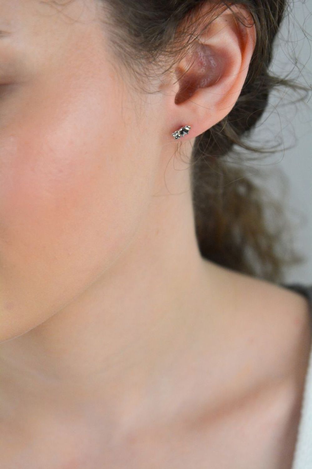 Kolczyki srebrne dziecięce DIA-KLC-E-0776ERH-925  ✅ Kolczyki srebrne myszki ✅ Kolczyki zostały wykonane z dbałością o każdy szczegół i wysokiej jakości srebra próby 925. ✅ Piękny pomysł 1.jpg