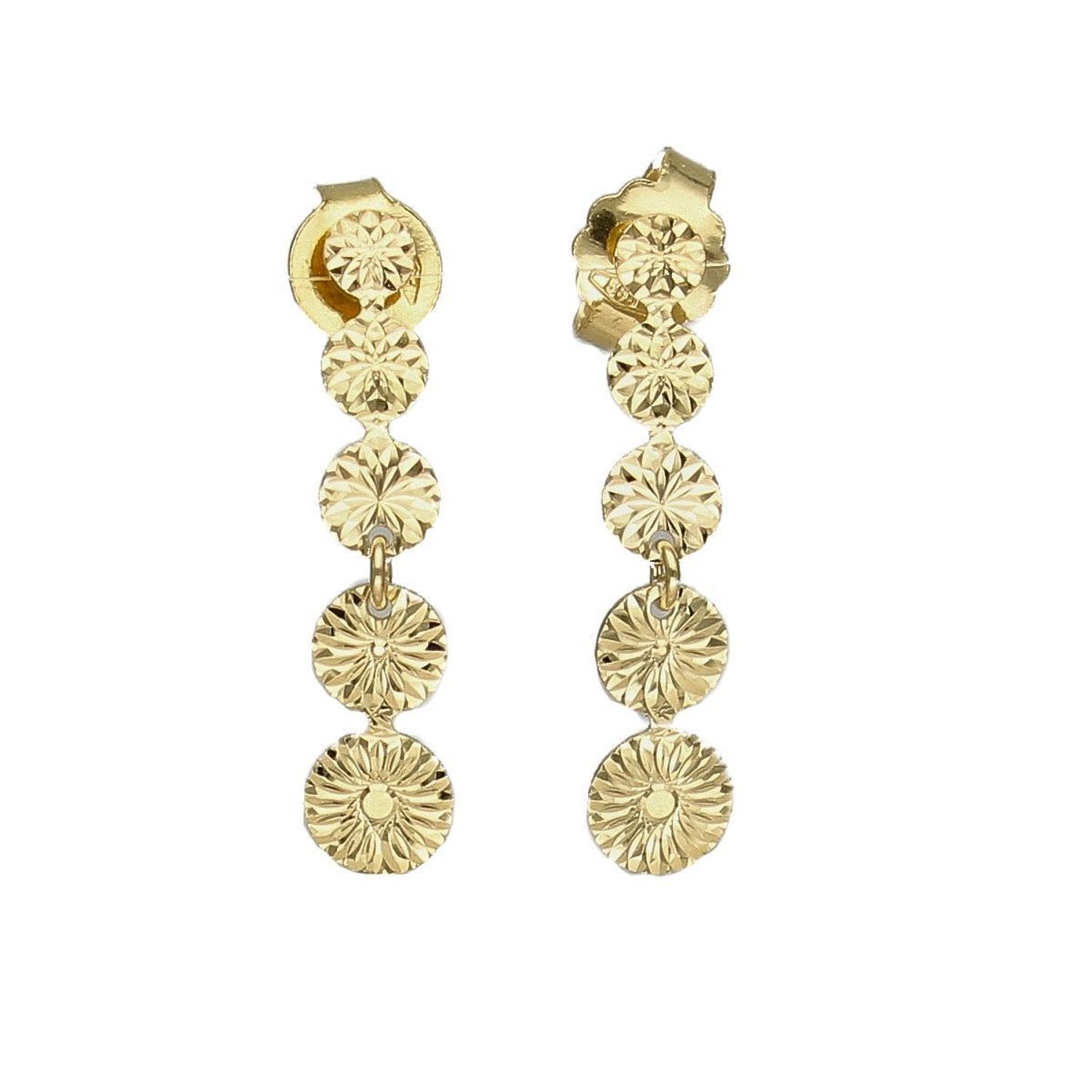 Kolczyki złote wiszące na sztyft 'Delikatne blaszki' DIA-KLC-ENT02--585.jpg